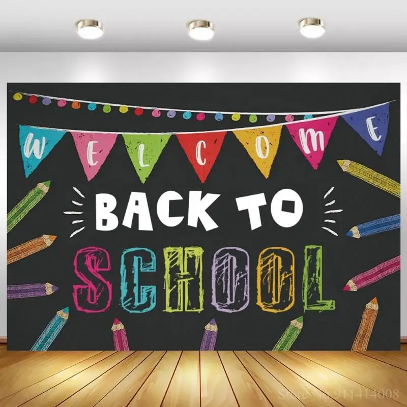 

Back to School Photography Backdrop Chalkboard Children Background Photo Studio Backdrop Photocall Photo Prop