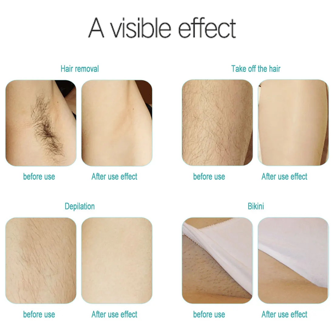 

300g Wax beans No Strip Depilatory Hot Film Hard Wax Pellet Waxing Bikini Face Legs Body Hair Removal Bean For Women Men