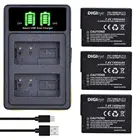 DMW-BLC12 BLC12E BLC12PP батарея + LED двойное зарядное устройство W Type C для Panasonic Lumix DMC-FZ200 FZ1000 FZ2500 DMC-G5 G6 G7 GX8 G85