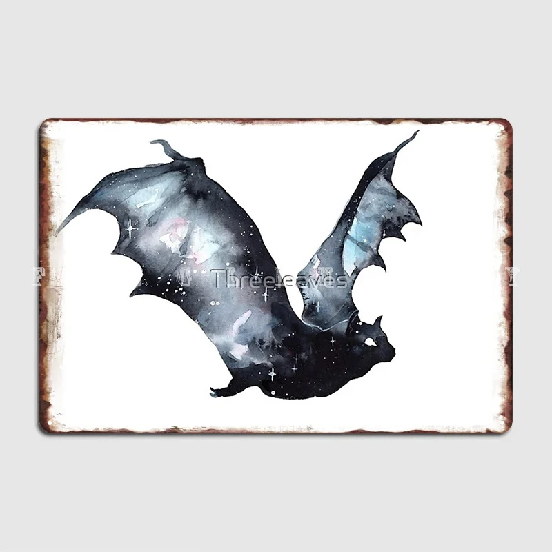 

Металлический плакат Galaxys летучая мышь, кухонная стена, паб, дизайнерские настенные плакаты