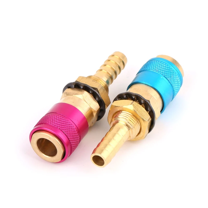 

Water Cooled Gas Adapter Quick Connector Fitting For TIG Welding Torch +8mm Plug