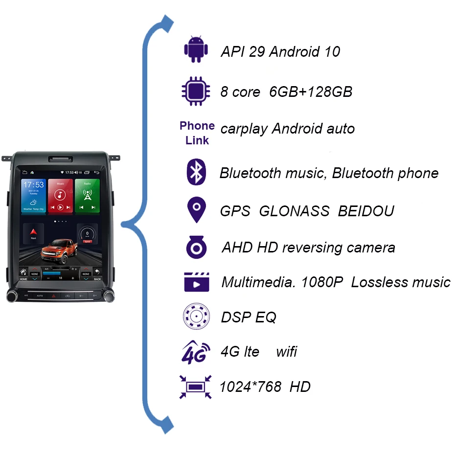 Günstig COHO Für Ford F150 2009-2014 Android 10,0 Octa Core 6 + 128G Gps Autoradio Auto Multimedia-Player Lüfter