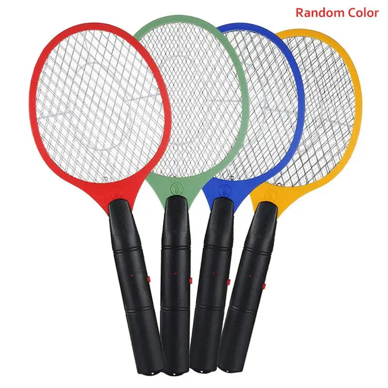 Multi-function electric mosquito bat with three-layer safety net (random color) Summer Electronic Mosquito Swatter