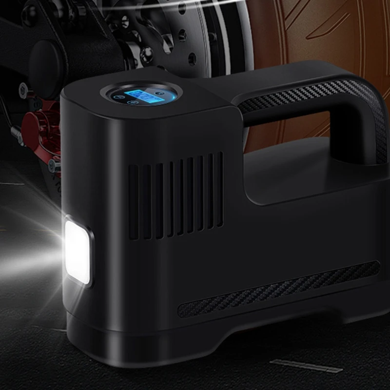 

Portable Car Air Compressor DC 12V LED Light Digital Tire Inflator Air Pump for Auto Motorcycle