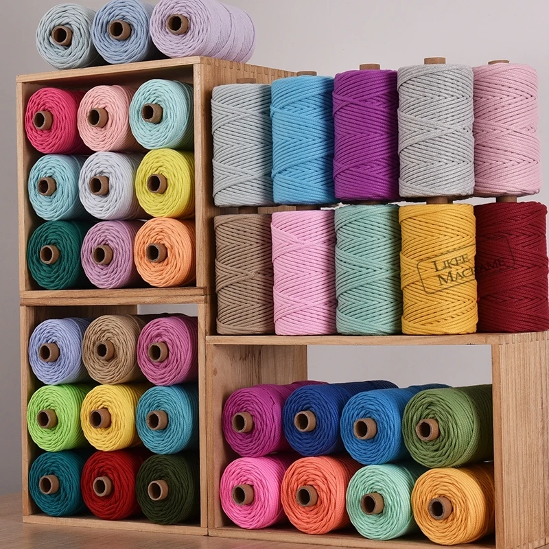 Плетеный шнур для макраме 5 мм * 100 м | Дом и сад