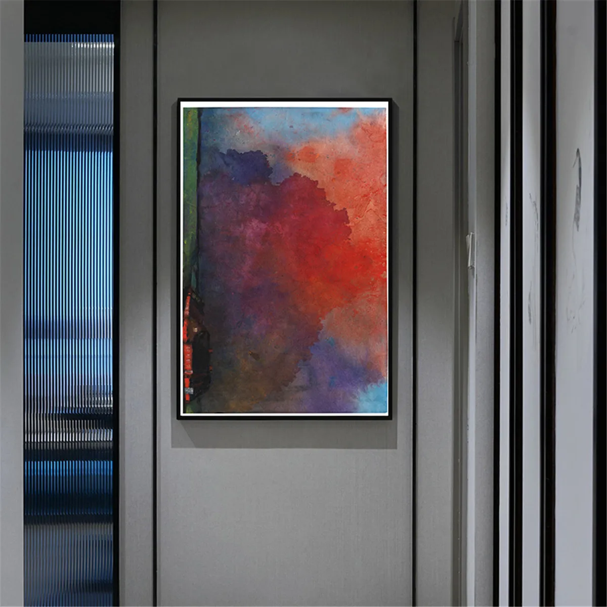 Великолепные фейерверки розовые красные облака Холст Плакат Настенные Подвески