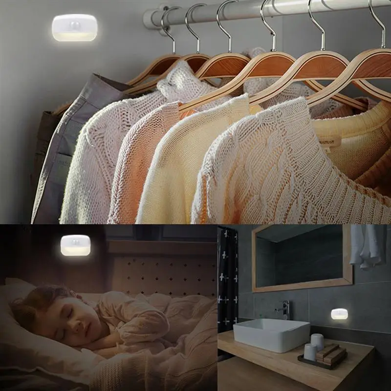 

LED Night Light PIR Motion Sensor Wall Night Lamp Led Activated Home Lighting Body Motion Sensor LED Lamp For Bedroom Stairs