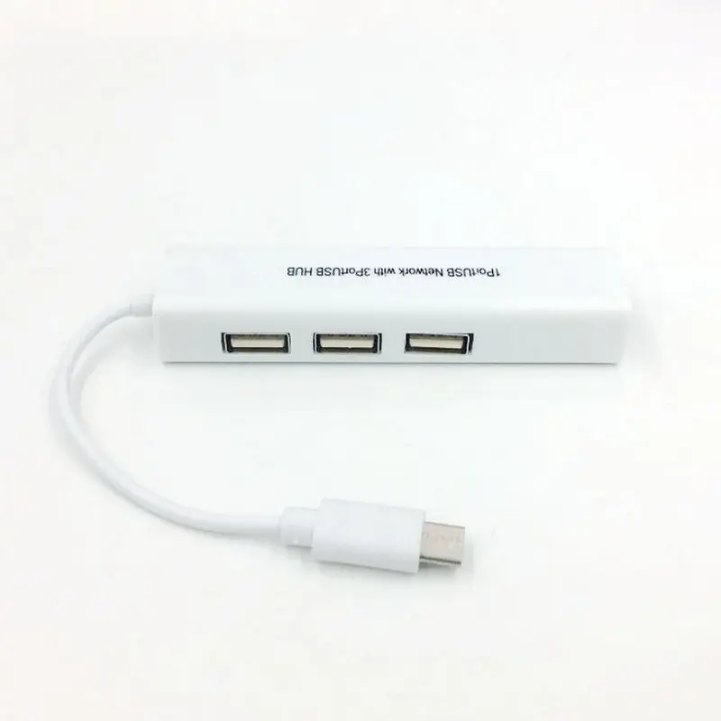 USB к Ethernet адаптер с 3 Порты и разъёмы usb хаб 2 0 RJ45 Lan сетевая карта для Mac iOS Android ПК