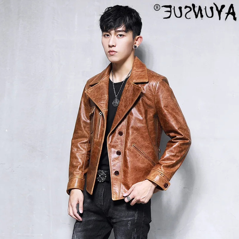 

Men's jacket, 100% leather jacket, motorcycle jacket