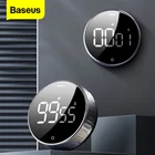 Baseus светодиодный цифровой кухонный таймер для приготовления пищи в душе, учебный секундомер, будильник, магнитный электронный таймер обратного отсчета