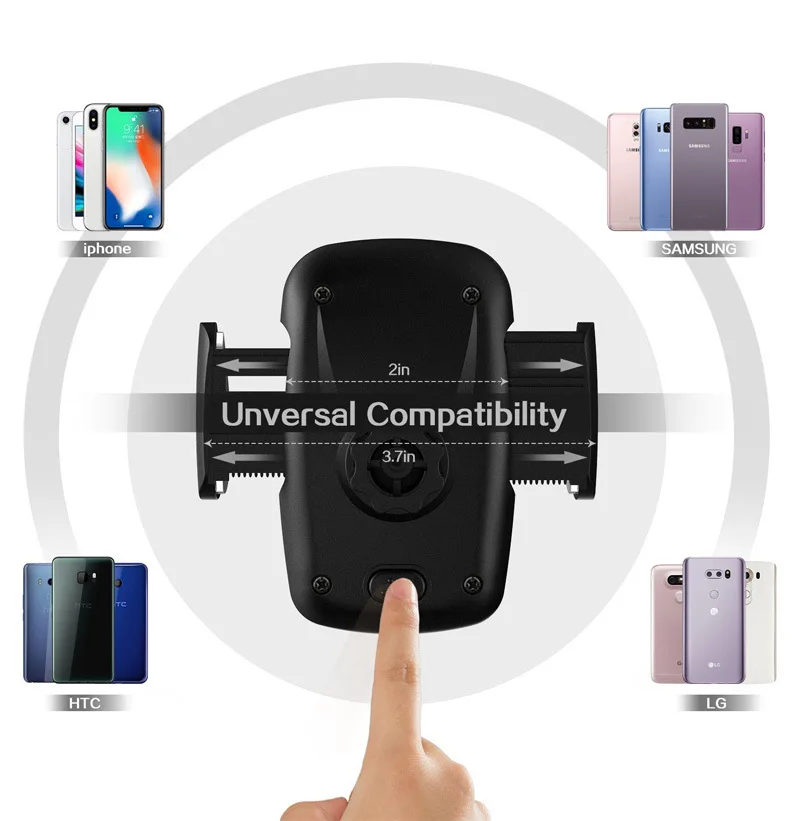 anti slip mobile phone car holder cellphone stand support telephone car windshield silicone suction cup holder long arm mount free global shipping