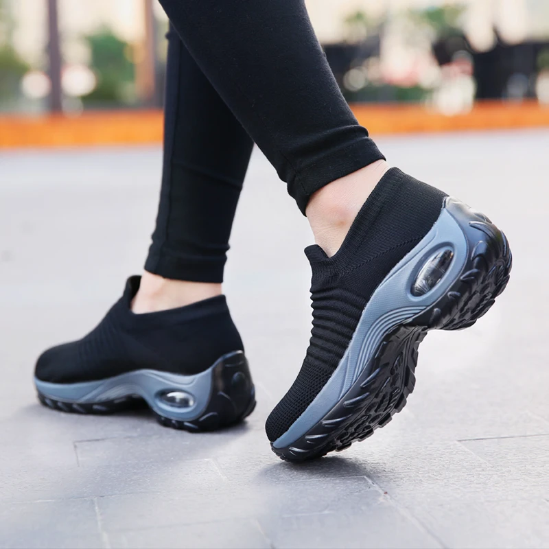 

Platform Shoes Women 2020 New Running Air Cushion Loafers Female Zapatos De Mujer Breathable Sneakers Ladies Flats