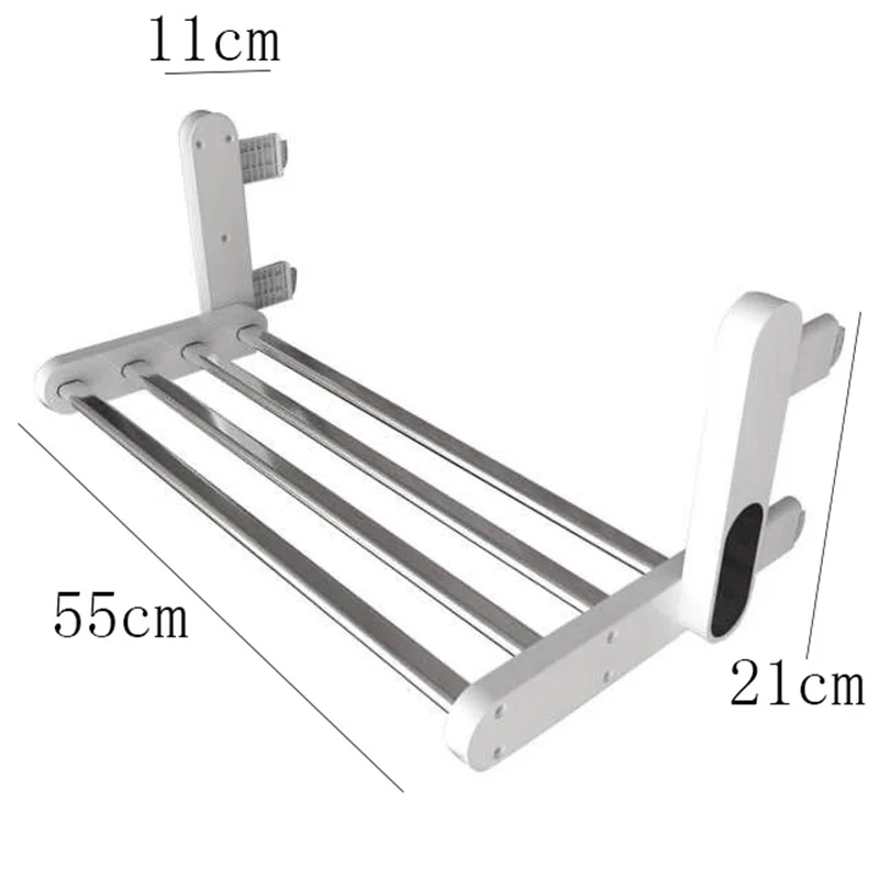 

Upgrade 110V 220V Foldable Intelligent Bathroom Electric Timing Towel Dryer Warmer Wall Mounted Carbon Fiber Heating For Kitchen