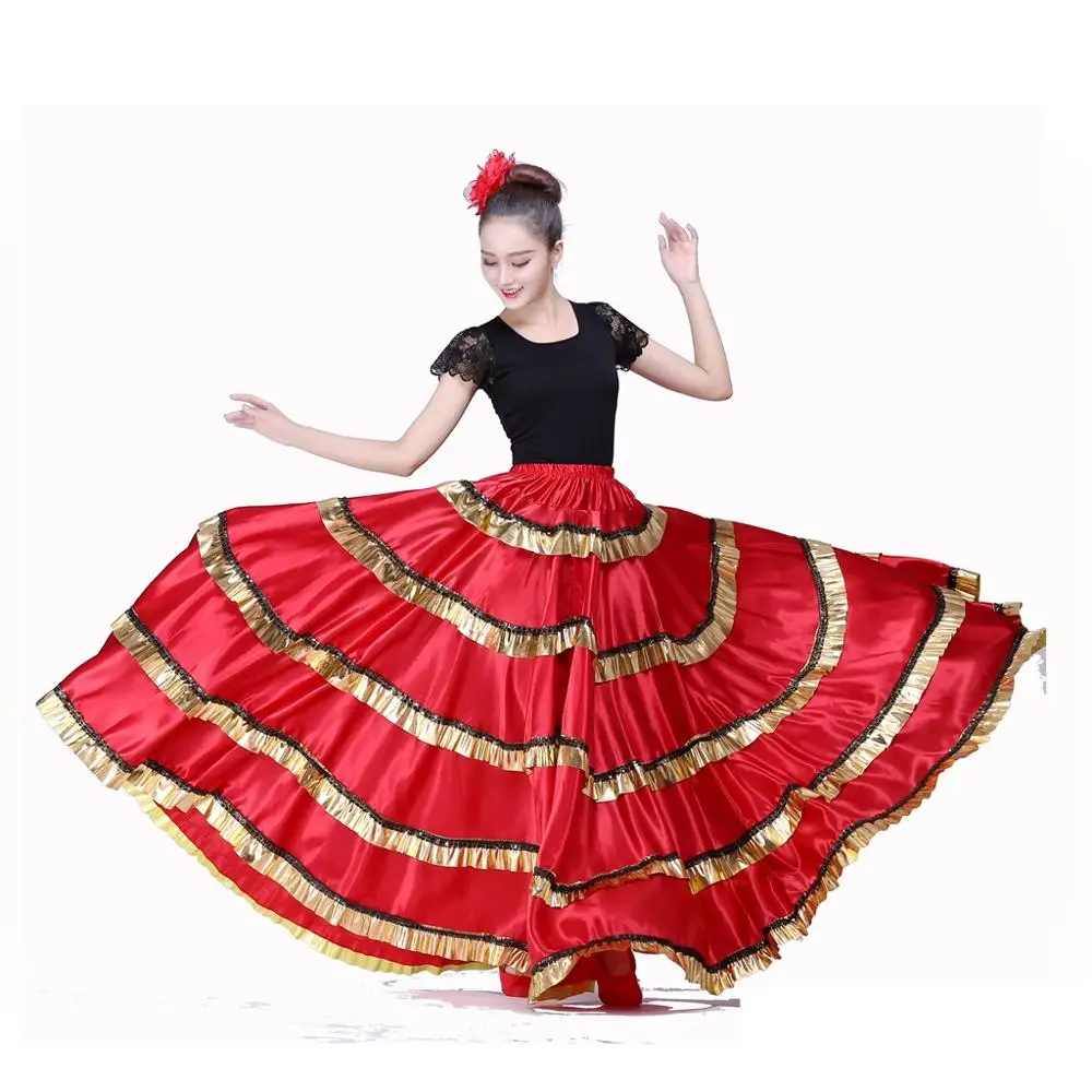 

Flamenco Dance Skirt Belly Dancing Skirt Spanish Flamenco Costume Maxi Dresses
