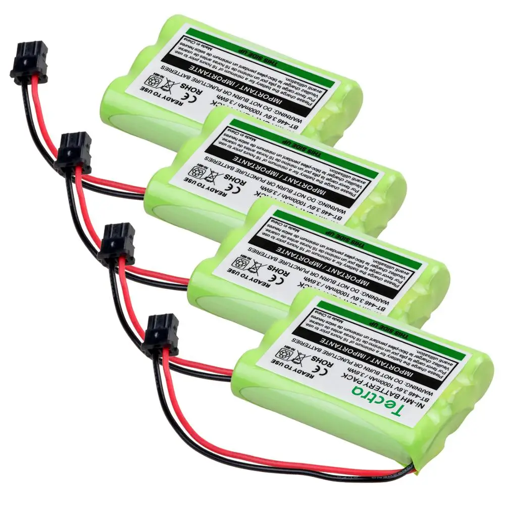 

2pc 1000mAh/3.6v Replacement Battery for BT-446 Cordless Phone