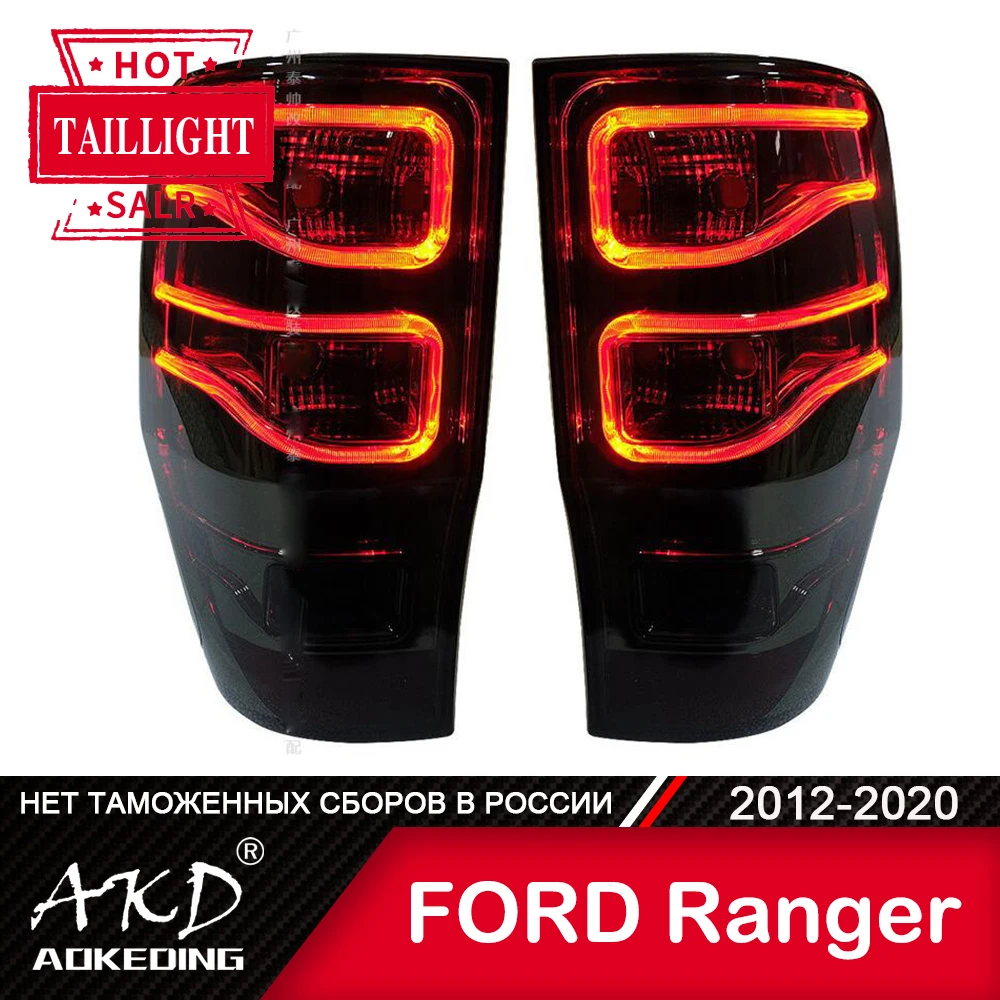 

For Ford Ranger 2014-2020 Thunder Tail Lamp LED Fog Lights Day Running Light DRL Tuning Tail Lights Car Accessories