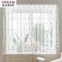 dk nordic style tulle curtains for living room bedroom voile sheer curtains for the kitchen window treatments home door drapes