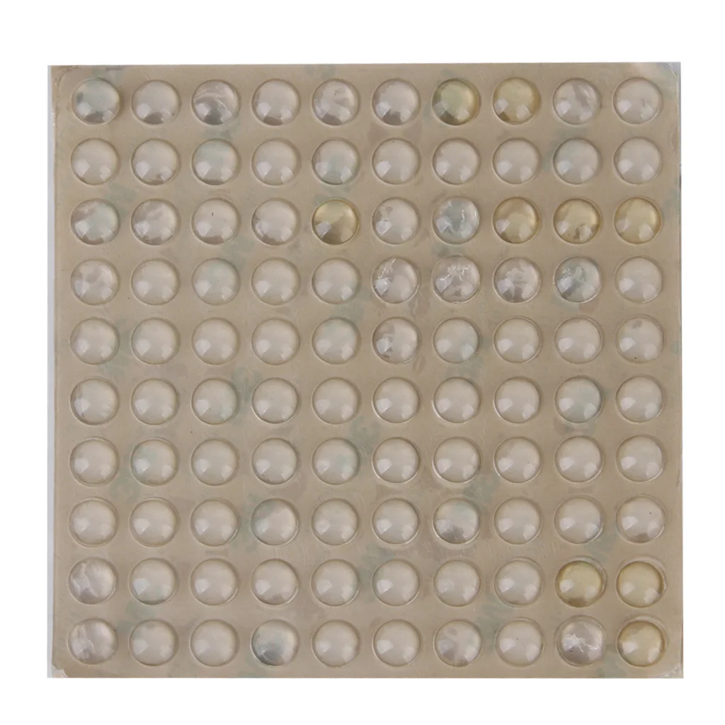 

MagiDeal Adhesive Silicone Semicircle Feet Bumper Door Furniture 100pcs