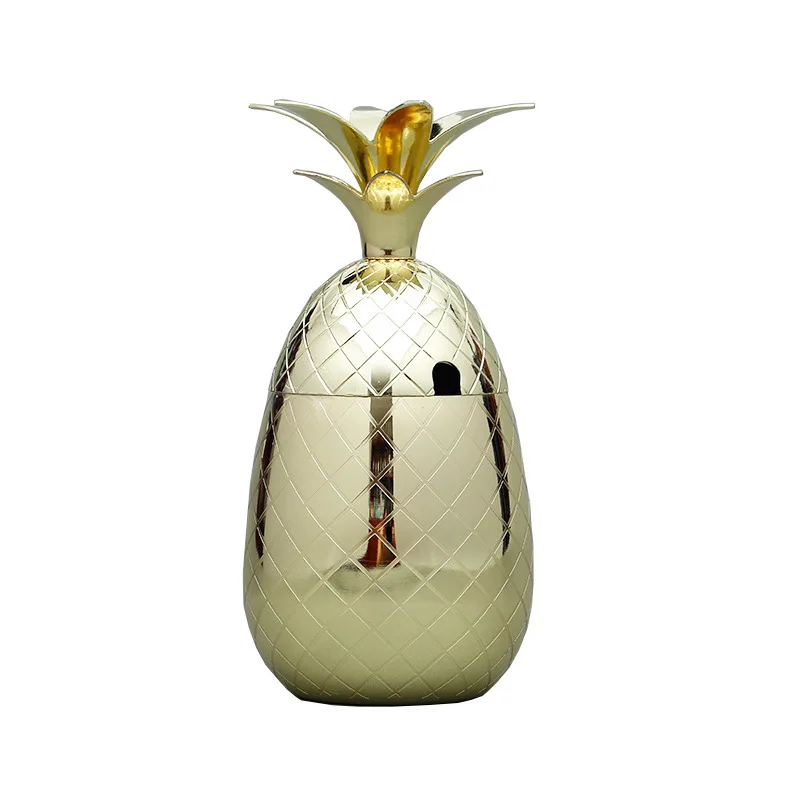 Бокал для коктейлей с ананасом металлическая медная чашка Московский мюл бокал