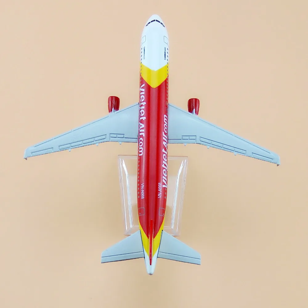 Модель самолета вьетнамская VietJet Air A320 авиакомпании 16 см|gift|gift giftsgifts kids |