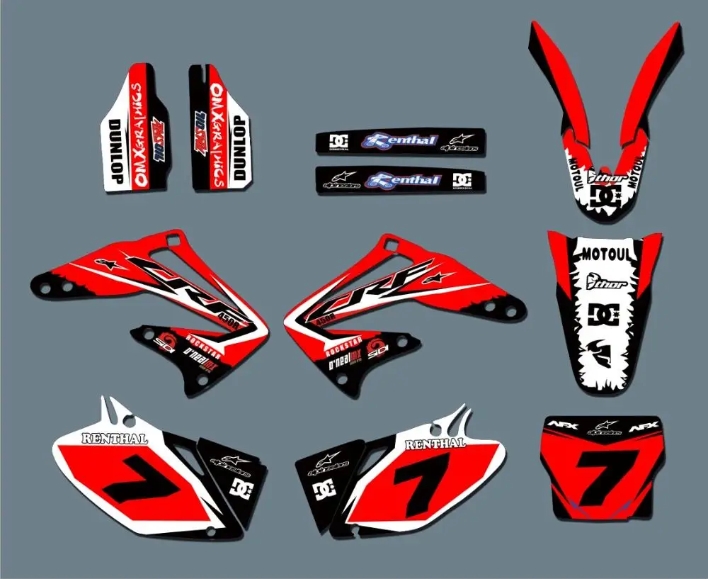 Свободный изготовленный на заказ номера имена мотоцикла стикеры 3м Графика