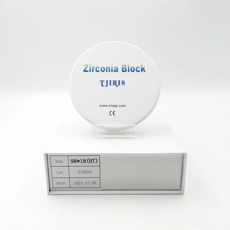 

1 Pieces OD98*18mm~25mm HT ST Dental Zirconia Block Zirconium Ceramic Blocks For Milling System To Make Porcelain Teeth