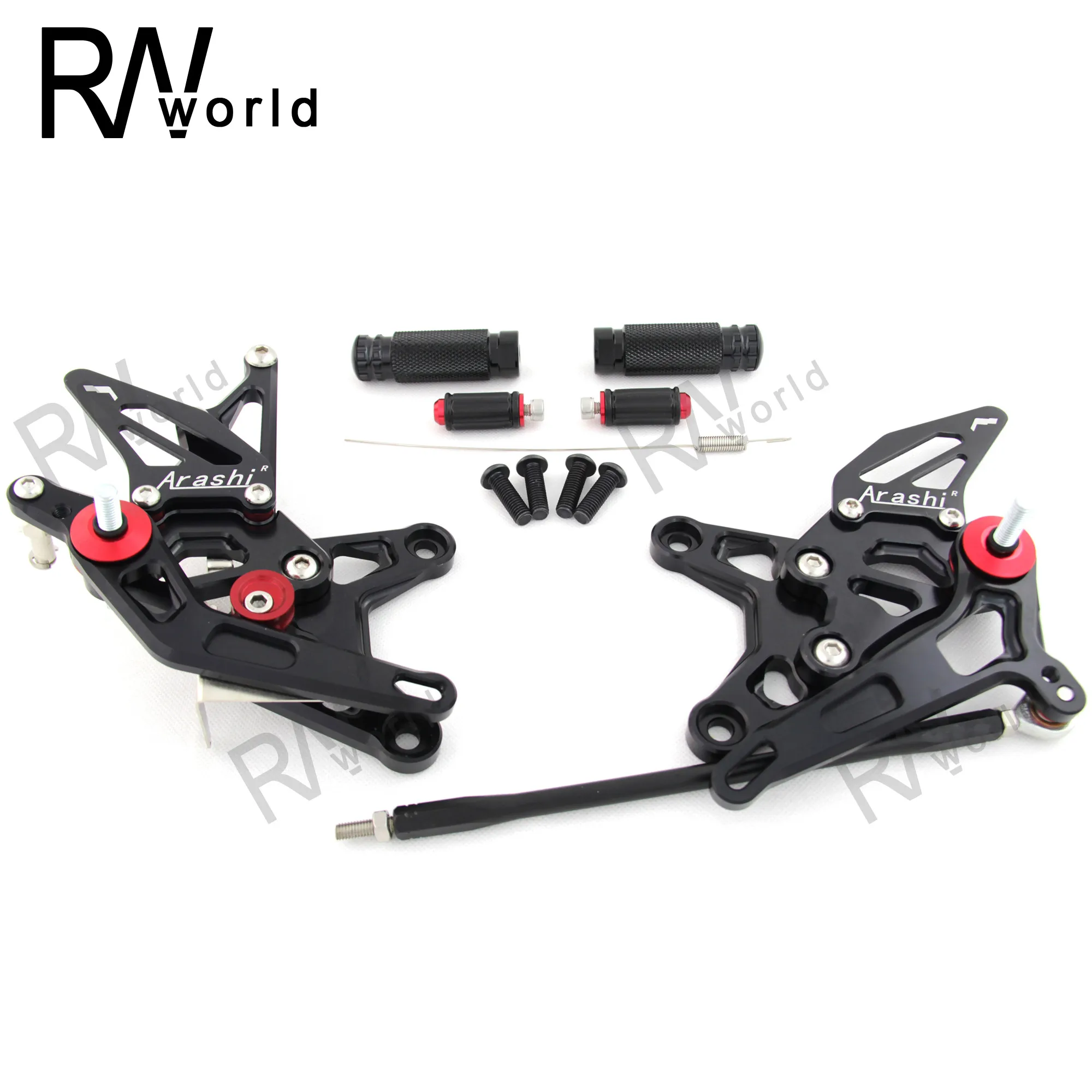 CNC Регулировка подножки для мотоцикла задняя Подножка KAWASAKI ZX-6R ZX6R ZX636 ZX 636 2009-2017 2010