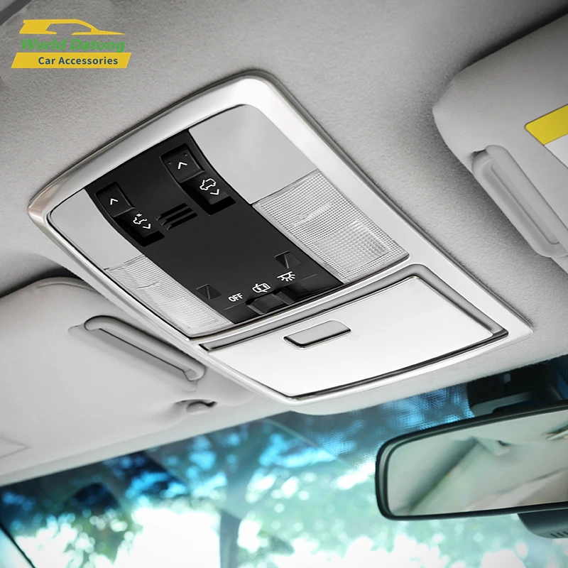 For Toyota Land Cruiser 150 Prado 2018 2019 Stainless steel Roof Reading Light Lamp Panel Trim 2pcs | Автомобили и мотоциклы