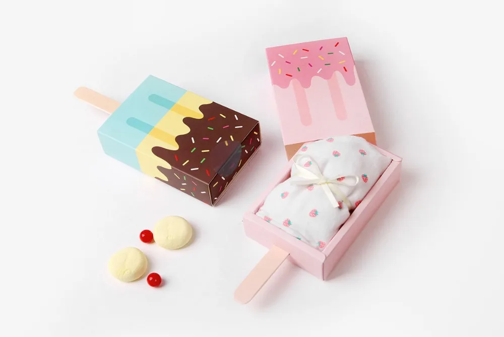 Подарочные коробки в форме мороженого подарочные детвечерние коробка для