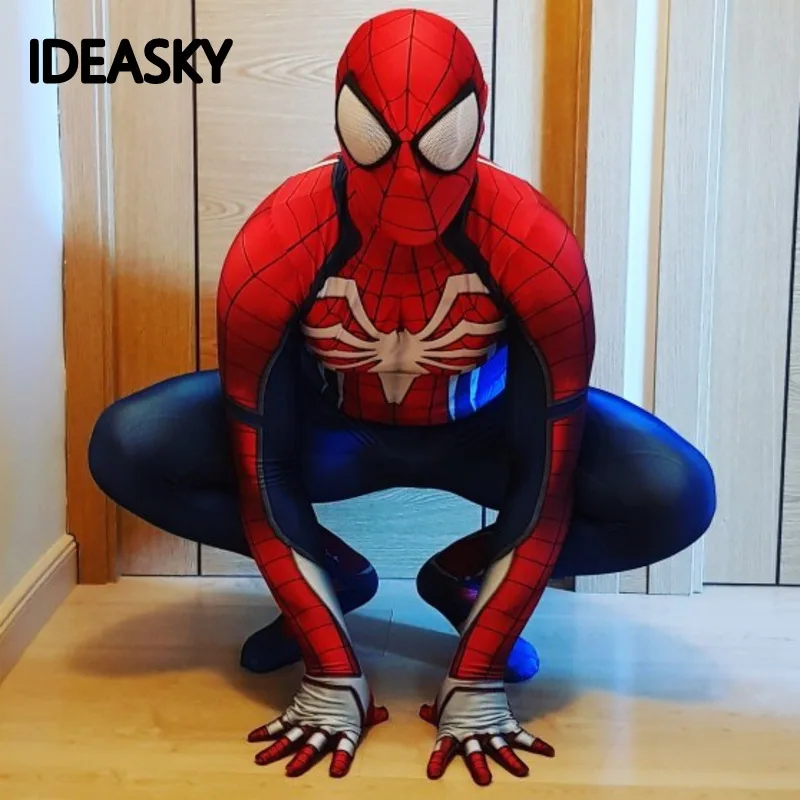 Человек паук ps4 insomniac костюм Человека паука спандекс игры костюмы 3d печать полный