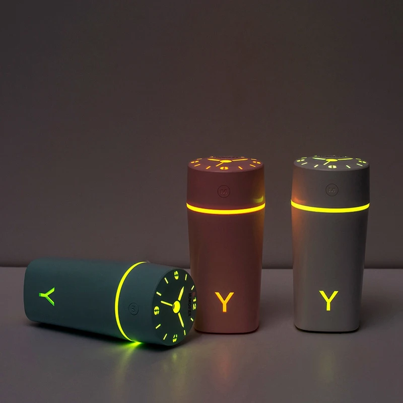 230 мл USB увлажнитель воздуха в форме ЧАСОВ Ультразвуковой крутой туман