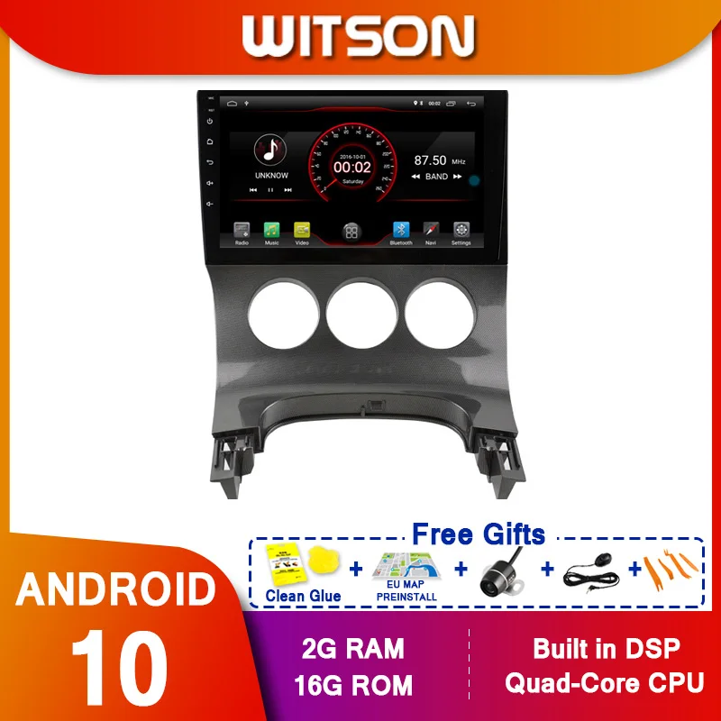 WITSON 9 &quotFULL HD сенсорный экран Android 10 Восьмиядерный Автомобильный GPS мультимедийный