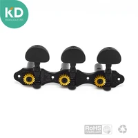 2 pc per set high end classical guitar tuning pegs machine heads black color vintage style with black button guitar parts
