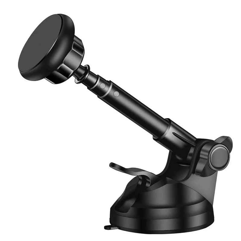 

Magnetic Phone Car Mount Phone Holder for Car Dashboard and Windshield with 6 Strong Magnets and Metal Telescopic Arm for Phone