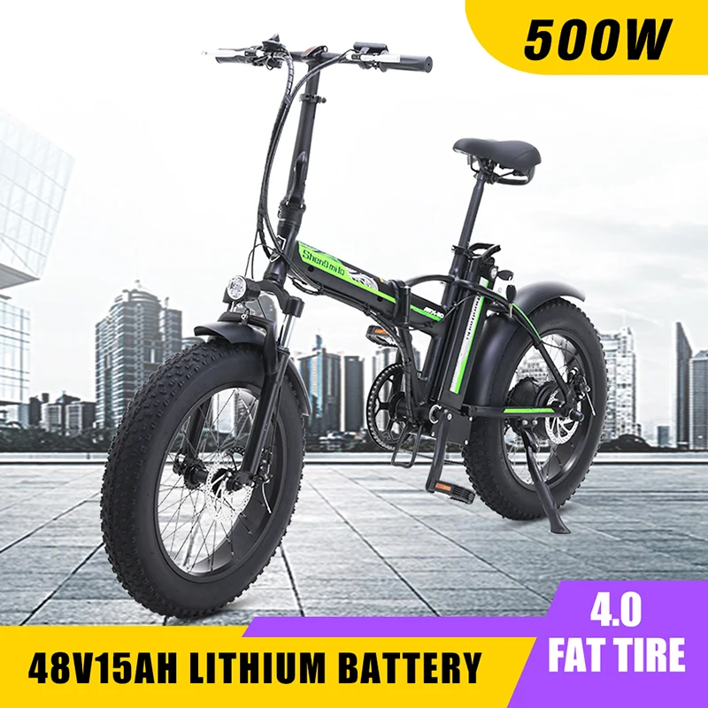 Preise 500W Elektrische Fahrrad Neue Super Schnee Ebike 48V Elektrische Klapp Fahrrad Aluminium Legierung Motorrad Tragbare Elektrische Fett Reifen Bike