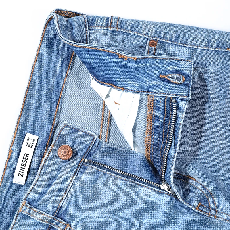 Autumn Winter Women Denim Skinny Pant Stretch High Waist Washed Blue Destroy/Rips Slim Elastic Lady Jeans