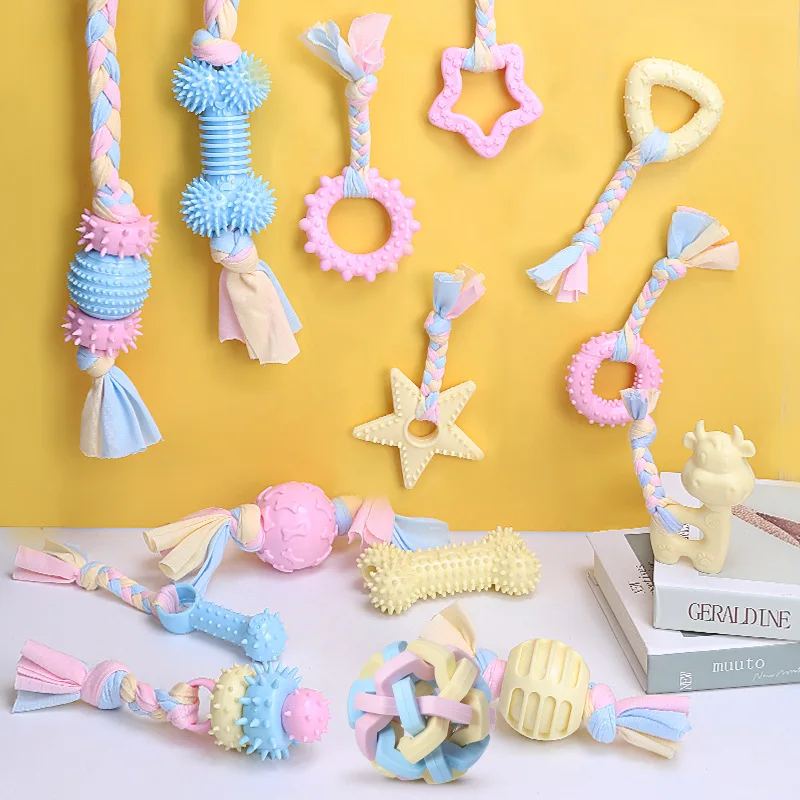 

Cute Pet Dog Toy Chew Squeaky Rubber Toys Vocal Molar Rubber Pet Toy Funny Star for Cat Puppy Baby Dogs Interactive Training