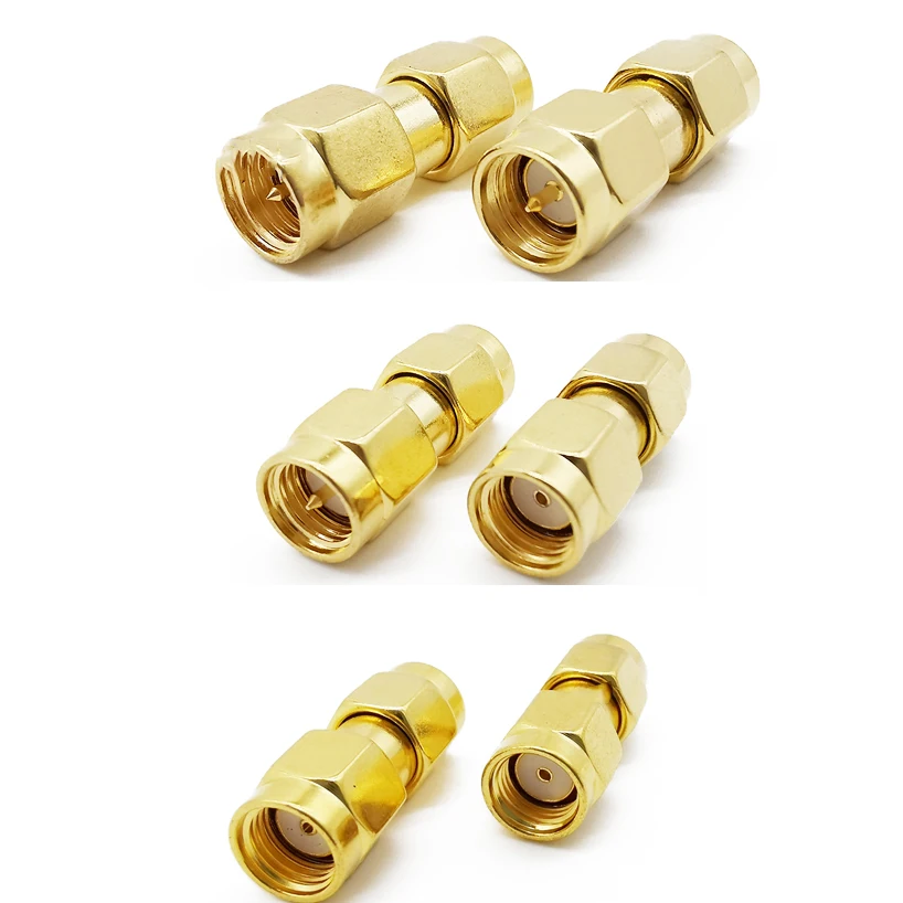 Комплект позолоченных коннекторов SMA 15 шт. разъем типа папа и мама
