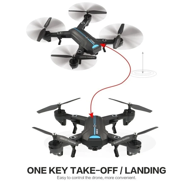 Складной Радиоуправляемый Дрон Wi Fi FPV 720P HD камера широкоугольная высота