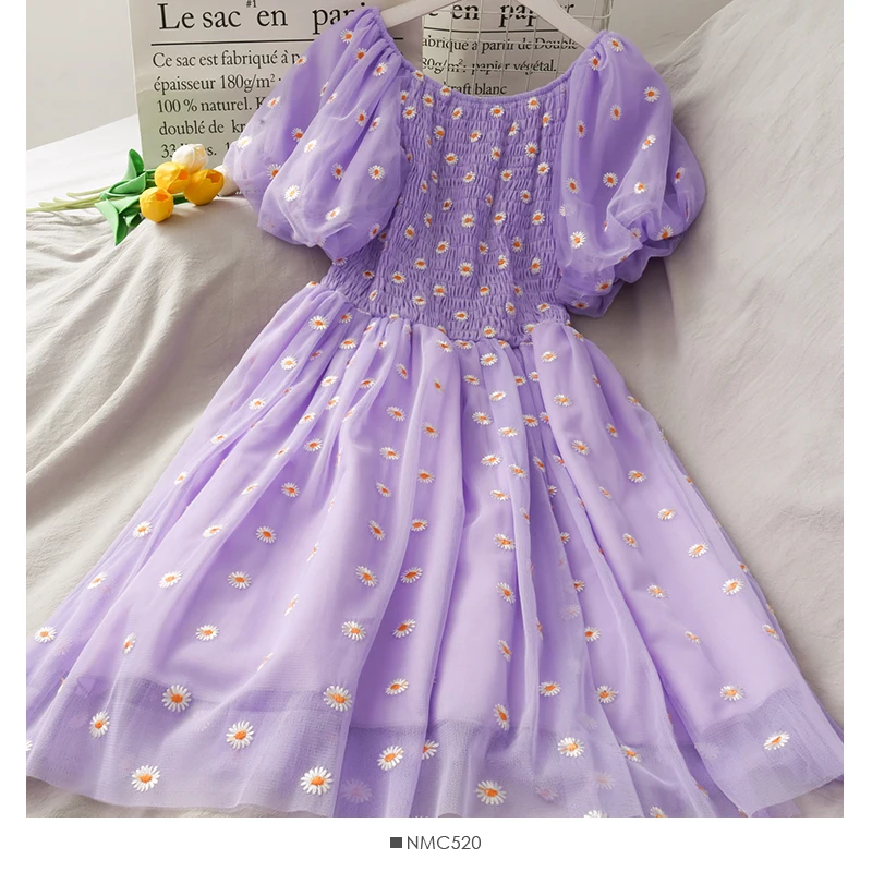 Женское летнее платье с V образным вырезом и цветочным принтом|Женские платья| |