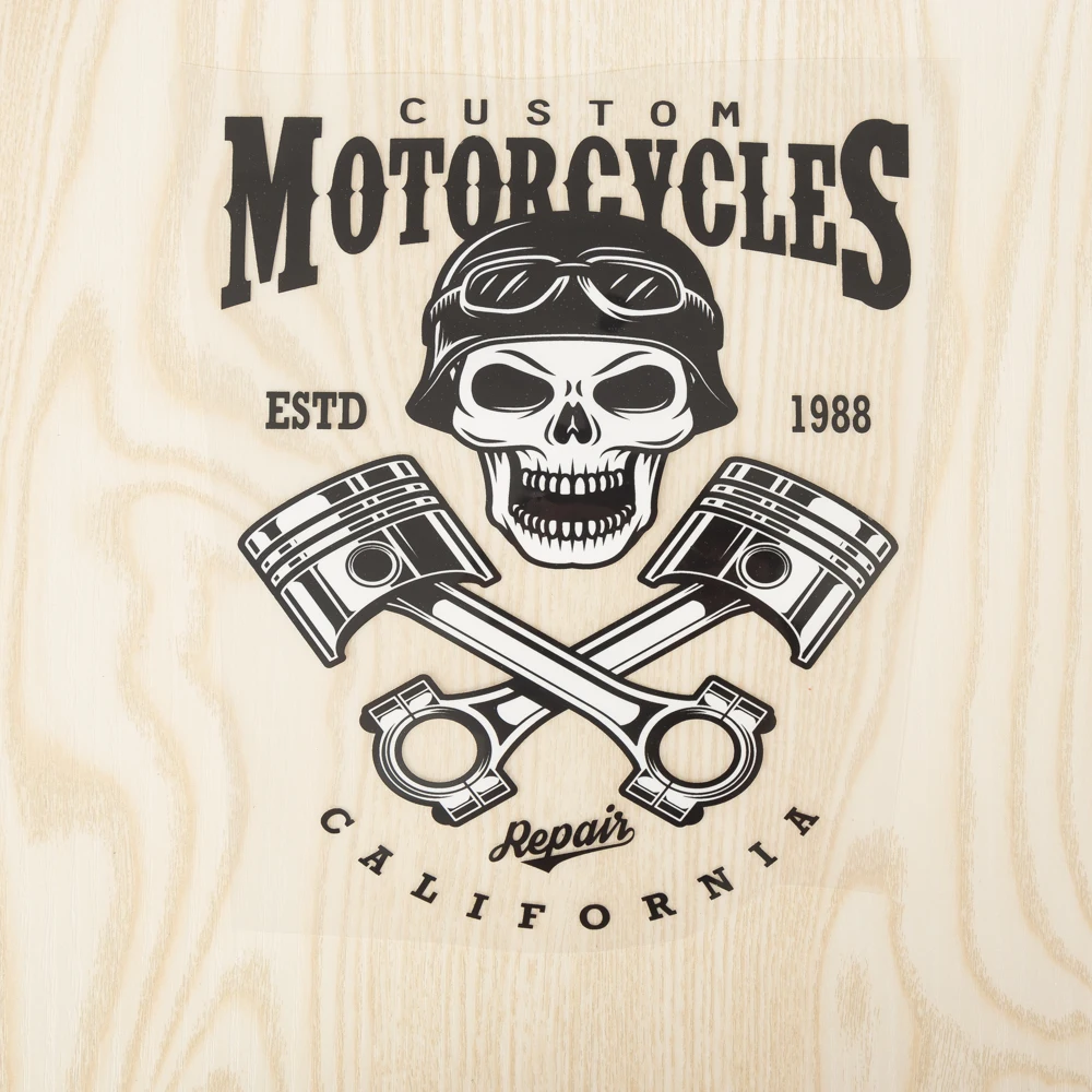 XC ретро череп Одежда патч для мужчин наклейки аппликации панк Рок Мотоцикл