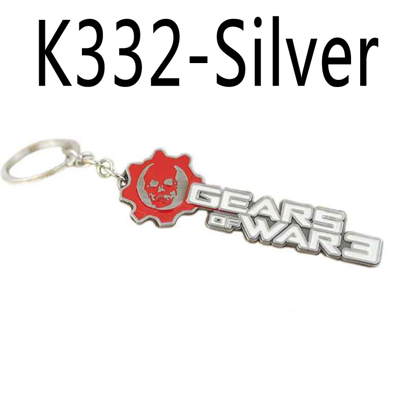 Gears of War 3 Потертые Металлические реплики Cog метки ожерелье - Окраска металла: silver