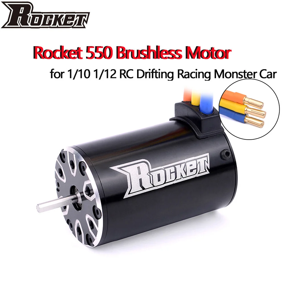 

Двигатель для хобби SURPASS Rocket 550 4300KV 3800KV 3500KV 3300KV Бессенсорный бесщеточный двигатель для грузовиков 1/10 4WD монстр-кар багги