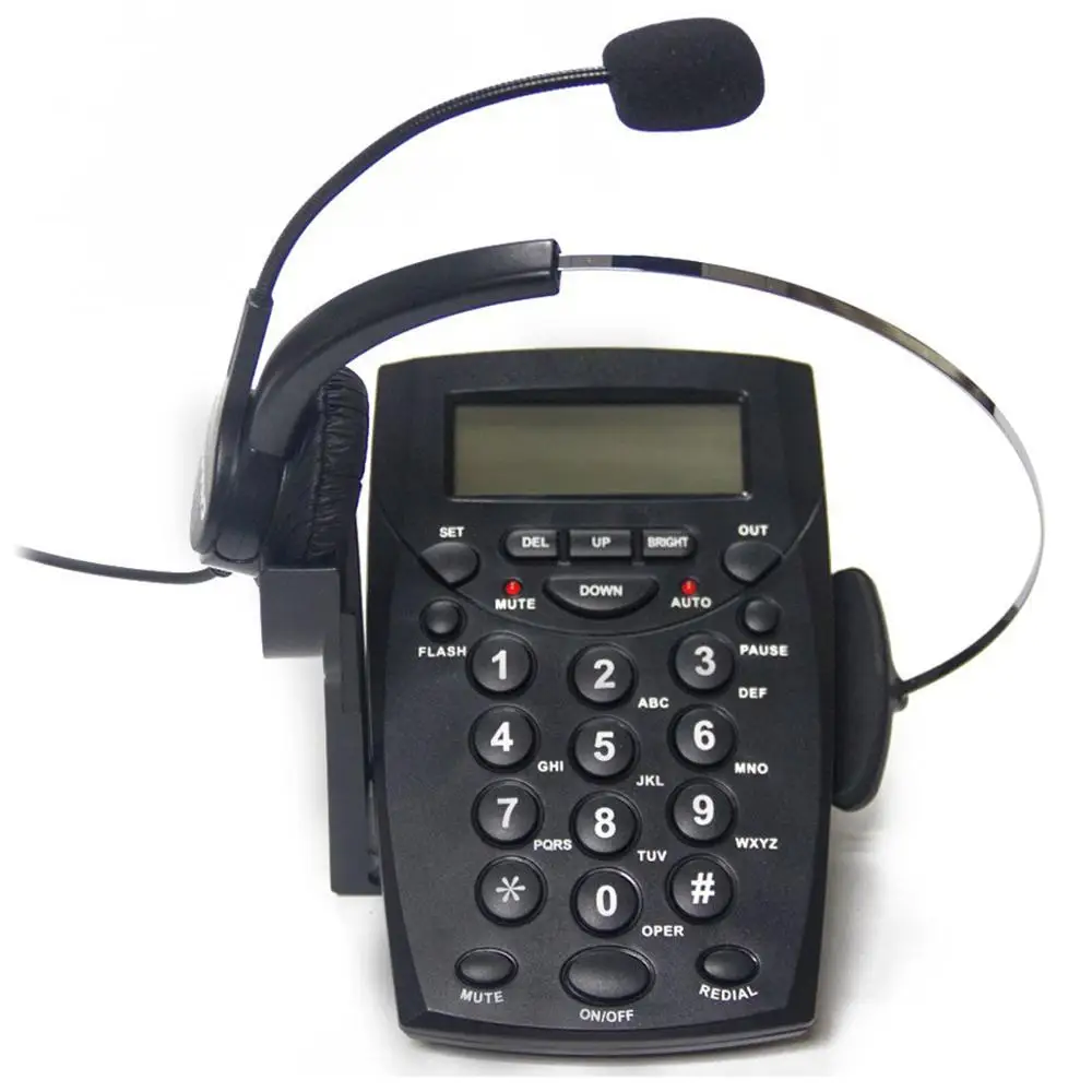 Проводная гарнитура телефонная связь стационарные телефоны Hands Free идентификатор