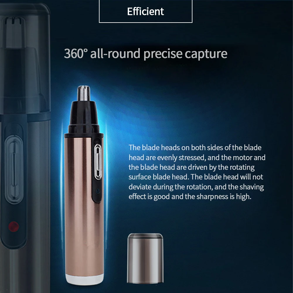 Зарядный триммер для волос в носу нож стрижки Безопасный инструмент ухода за