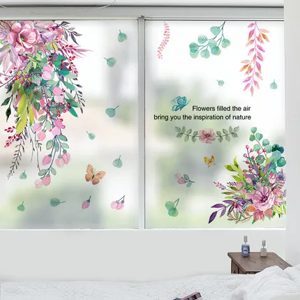 

Glass Door Wall Stickers Living Room Sofa Background Wall Decoration Self-adhesive Bathroom Wall Decals Waterproof Tile Posters Wallpaper