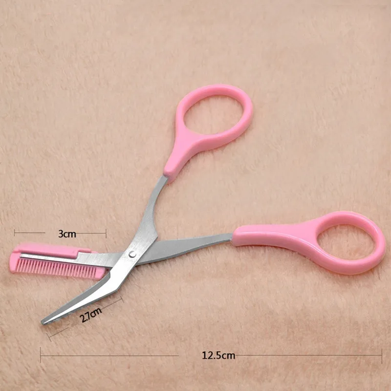 Ножницы для стрижки бровей с расческой Свадебные съемный ресниц Заколки волос