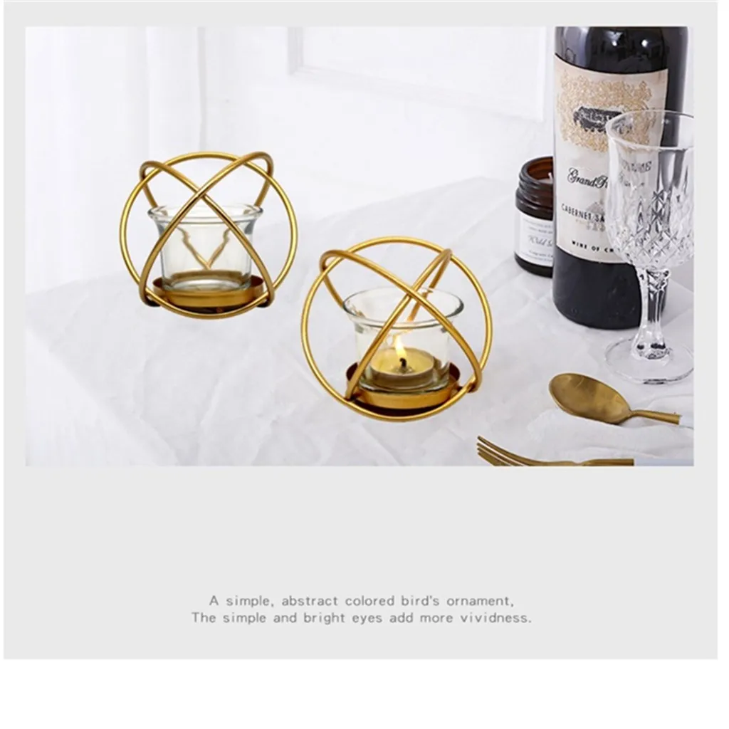 Геометрический дизайн внутренняя наклейка подсвечник подставка Скандинавское