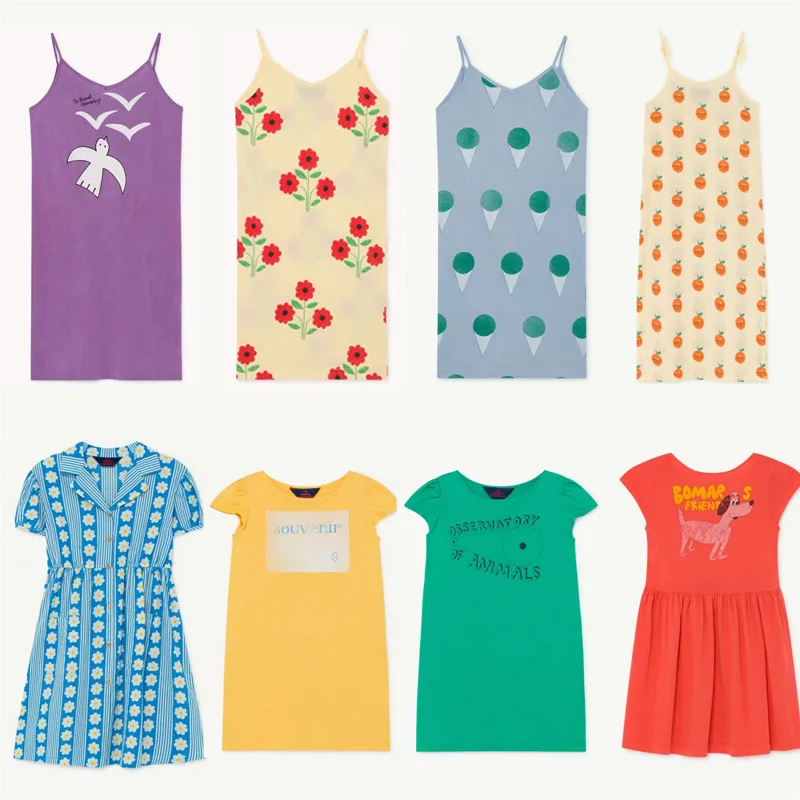 2020 Тао брендовые новые весенне-летние платья для детей девочек модные с