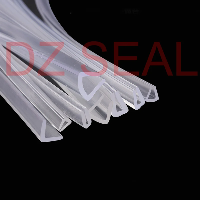 

1 Meter U - shaped glass rubber seal strip shower door sealing glass edge trim glazing weatherstrip door edge guard